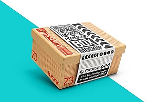 纸箱贴纸标签样机