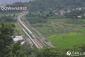 “最难修建的铁路”通车!群众冒雨见证这一历史时刻