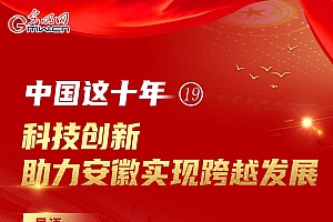 【中国这十年19】一图速览 科技创新助力安徽实现跨越发展