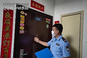 阎良警方持续开展“扫楼”行动 进行反诈宣传