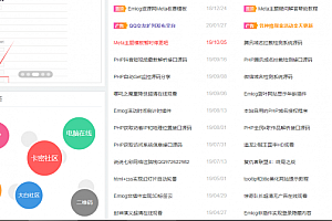 Emlog最新付费模板带会员后台导入模板即可使用