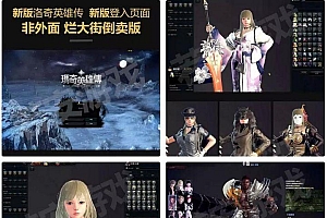 【运营完整版】非外面泛滥的倒卖版,最新新版洛奇英雄传一键即玩服务端+带GM工具刷物品装备+视频教程