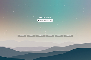 html引导页导航网站旋转头像变幻背景单页源码