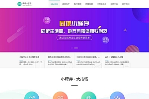 软件开发公司微信小程序开发代理展示销售pbootcms模板网站源码