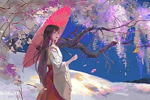 犬夜叉桔梗图片 唯美高清 壁纸