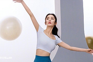 健身瑜伽美女杨幂照片壁纸图片