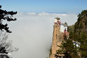 陕西最险的观音庙高清风景图片