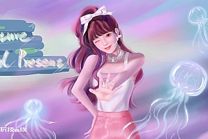 可爱卡通少女壁纸 清新动漫壁纸