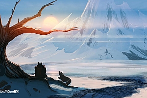 雪山山脉图片高清卡通图片