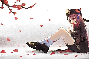 原神胡桃梅花动漫壁纸图片