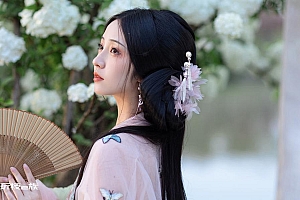 气质优雅的古风美女美女桌面壁纸