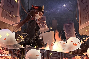 胡桃原神可爱小鬼高清壁纸图片