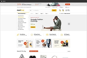 Martfury v2.7.5 – 衣服鞋子包包手表水果灯具家电在线商城外贸独立站模板