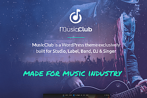 Music Club v1.2.4 – 乐队和 DJ WordPress 主题
