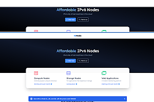 v6node:美国/德国VPS,€36/年,4G内存/2核/40GNVMe/8T流量,只有IPv6