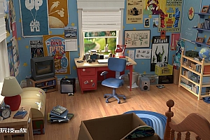 漂亮的3d书房壁纸