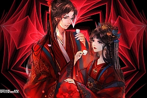 手绘古风情侣壁纸图片