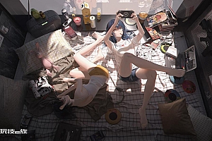 两个女孩图片壁纸动漫高清下载