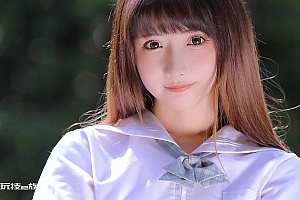 甜美靓丽jk制服美女壁纸图片