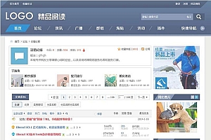 价值398大洋的星蓝-精品阅读商业完整版DISCUZ模板