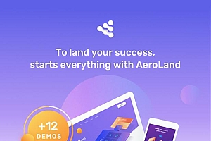 AeroLand v1.6.3 – 应用登陆软件网站 WordPress 主题