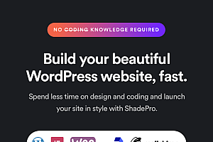 ShadePro v3.4.4 – 启动和 SaaS WordPress 主题