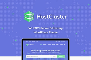HostCluster v2.2 – WHMCS 服务器和托管 WordPress 主题 + RTL