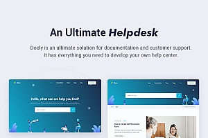Docly v2.0.2 – 带有 bbPress 帮助台论坛的文档和知识库 WordPress 主题