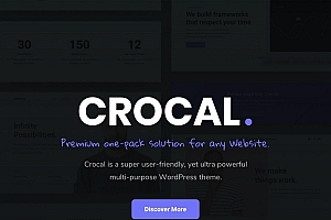 Crocal v2.0.5 – 响应式多功能 WordPress 主题