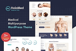 HolaMed v1.8.2 – 医学诊断和整形外科诊所 WordPress 主题