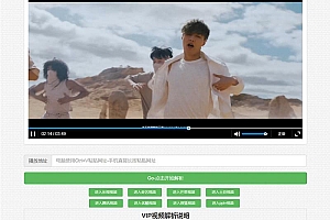 在线VIP解析自适应源码-可自定义接口