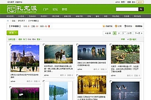 绿色旅游户外摄影网站discuz模板源码