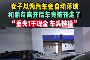 特斯拉疑未自动落锁被人开走 女子:钱丢了车被撞了
