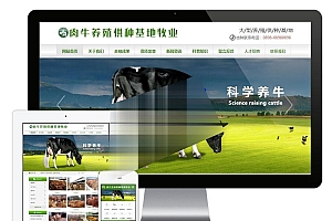 肉牛养殖供种基地牧业公司网站源码-易优cms模板