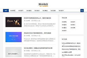 SEO博客优化教程资讯类网站源码-dede织梦模板