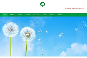绿色响应式化工燃料类公司网站源码-织梦dedecms模板