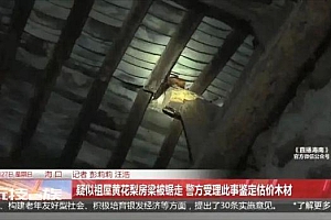 男子称价值百万黄花梨房梁被锯走 谁啊,偷人家房梁!