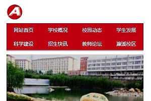 大学职业学院技术学校类网站源码-织梦dedecms模板