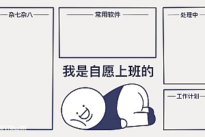 可爱我是自愿上班的电脑分区壁纸