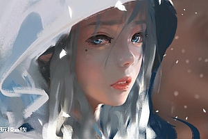 带帽子的女孩子动漫壁纸