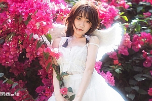 天使美女鲜花摄影电脑壁纸