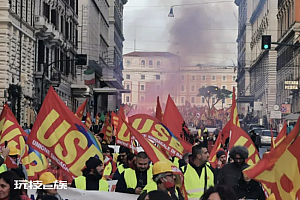 外媒:罗马爆发大规模抗议,反对军援乌克兰