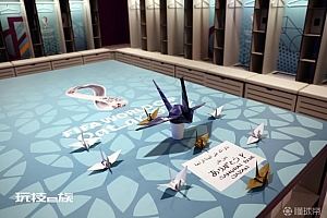 日本队更衣室留下千纸鹤表示感谢 已成传统保留项目