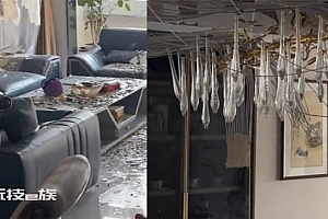 女子下班回家发现2千万豪宅塌了:说塌就塌!