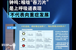 专家:喉咙再疼也不代表向重症发展  注意休息补充营养大多数都上呼吸道症状