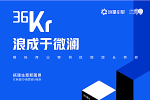 巨量99 x 36Kr|年度商业案例特刊《浪成于微澜》