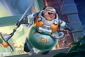 高清猪八戒潮玩探月行海报图片