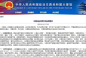 法媒污蔑中国疫苗无效 中使馆驳斥:抗疫成果不容抹黑篡改