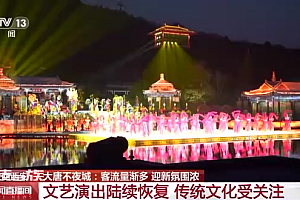 西安大唐不夜城跨年夜人山人海,久违的烟火气又回来了