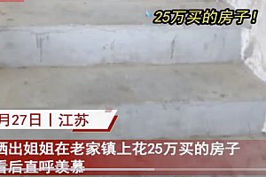 女子晒老家镇上25万买的108平房子  太划算了网友看后直呼羡慕